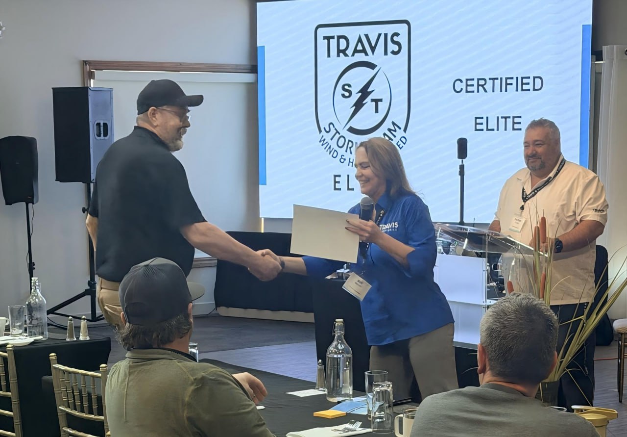 Travis Certified Elite award presentation